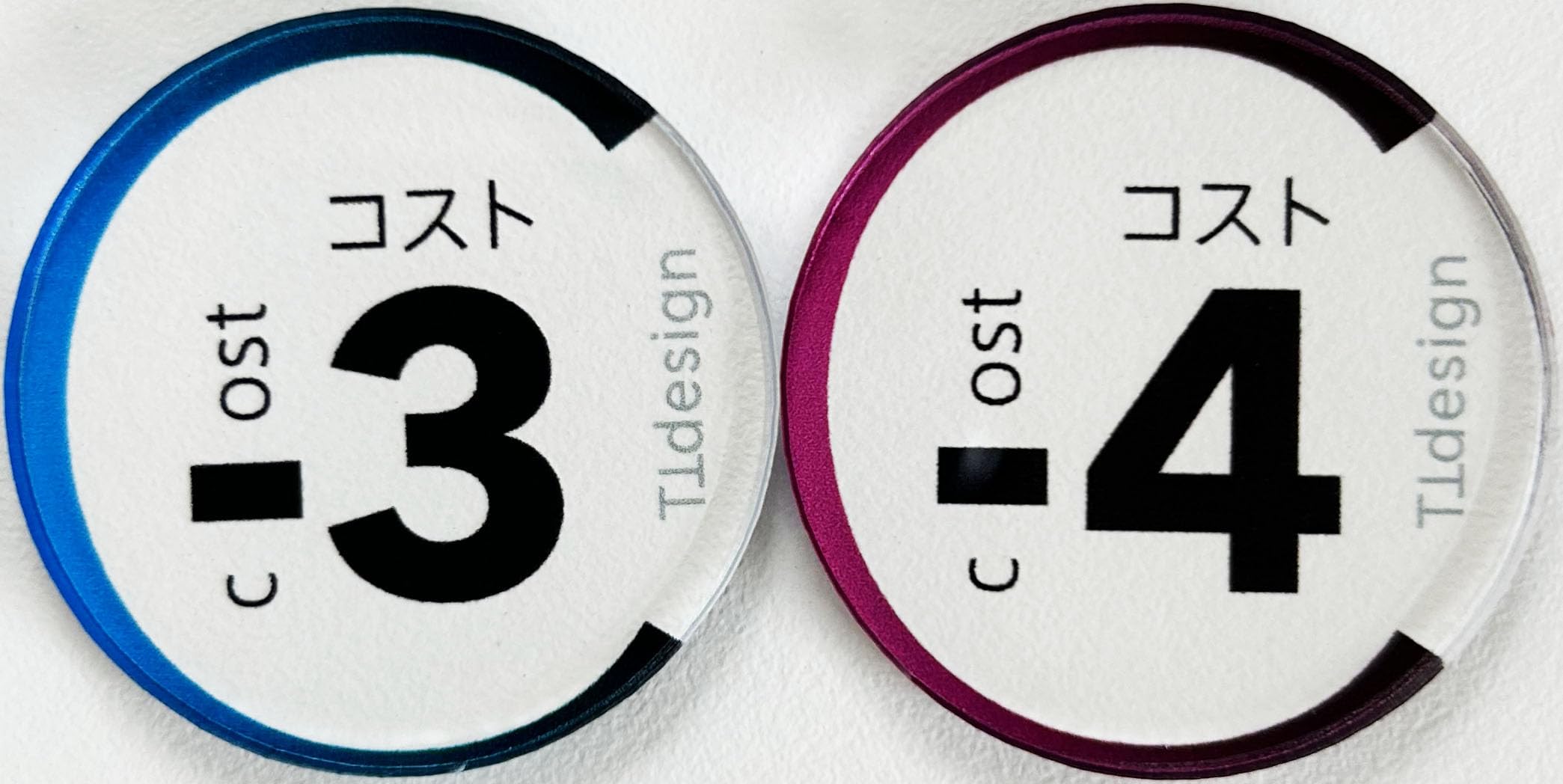 

TTdesign Маркеры стоимости Круглые Прозрачные для карточных игр +1~+4, -1~-4 3ммНабор из 2 1мм толщинойНабор из 4 (-3-43мм)