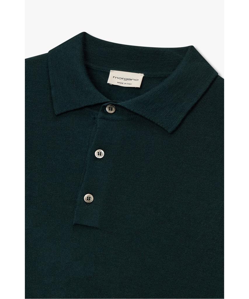 MAN ON THE BOON [Morgano] Polo Sweater_Green 4715313902