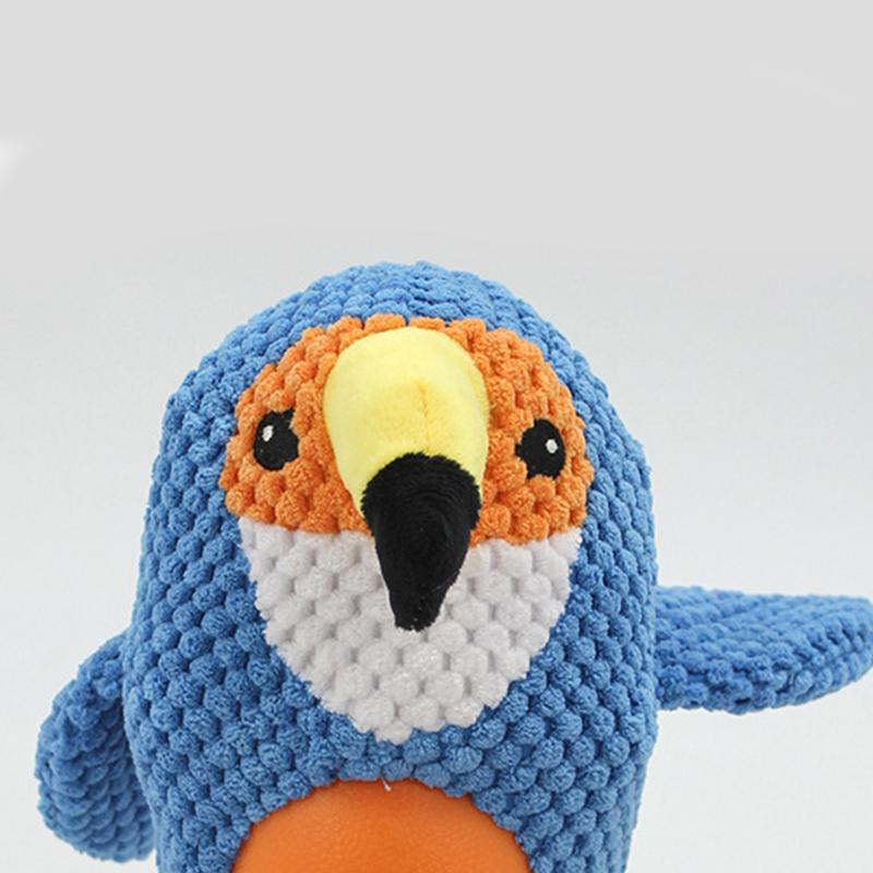 Dog Squeaky Toys Squeaky Parrot Shaped Pets Food Dispensing Training Playing Toys Dog Puzzle Toys For Middle Large Dogs