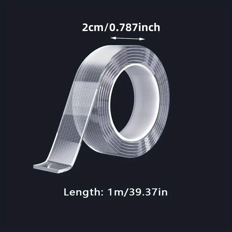 

Нано Двусторонняя Клейкая Лента Толщиной 1 мм Обновленная Версия с Сеткой Многоцелевая Водонепроницаемая Лента Без Следов Другой Материал 20mm&1m&1mm