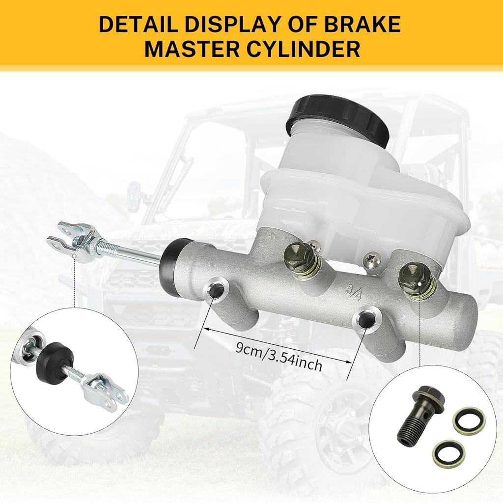 M MATI Brake Tandem Master Cylinder for Polaris Ranger 400 500 570 800 900 1000 RZR 570 800 900 1000 ACE 325 570 900 General 1000 Brutus