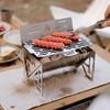 Outdoor Camping Detachable Stoves Portable Stainless Steel Furnace Multifunctional Picnic BBQ Cooking Accessory