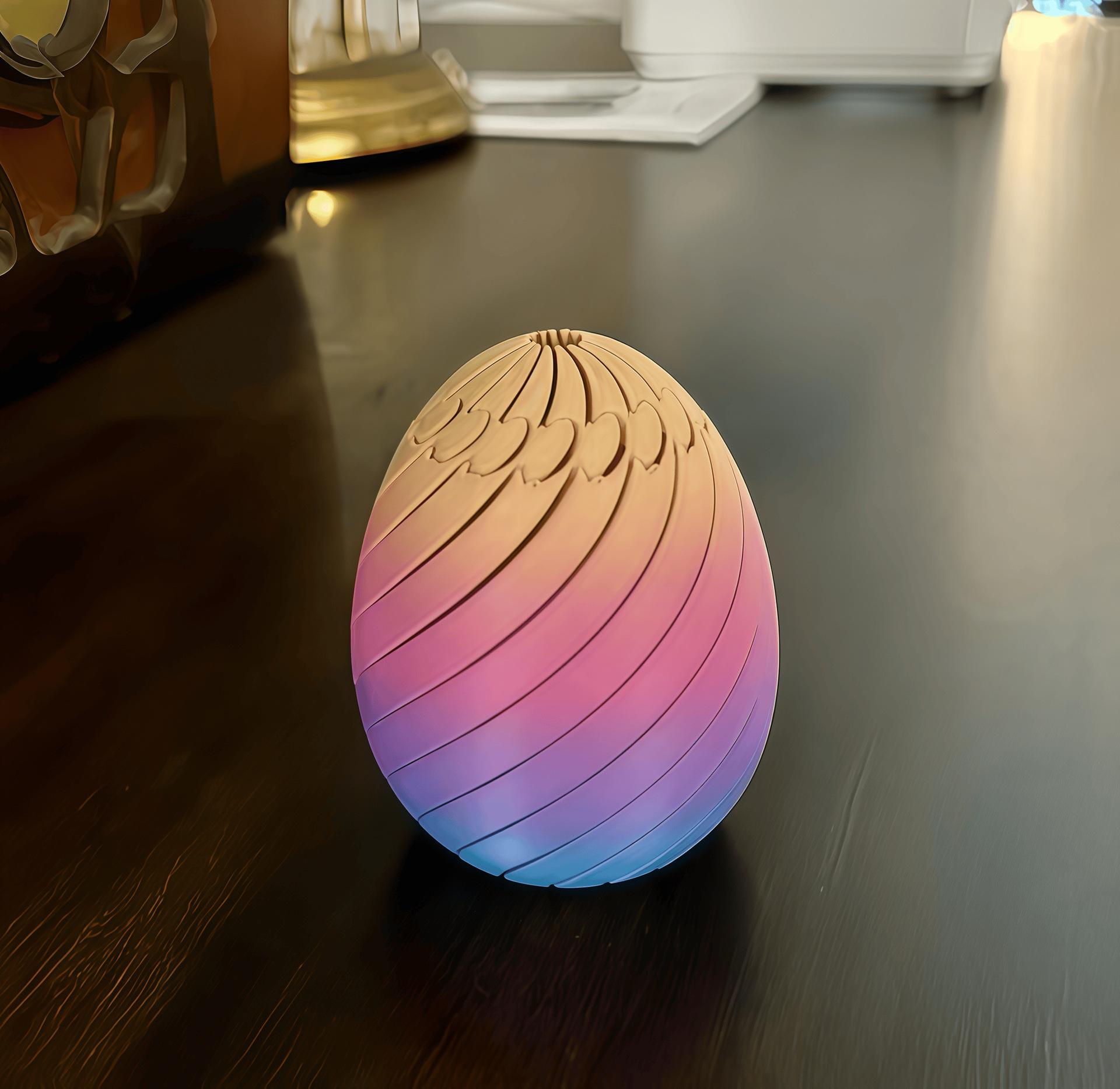 Speelgoed Speelgoed 3D Geprint Paasei Plezier Gladder Eivormig Vingertop Stressverlichtend Kleine Voorwerpen Kleurrijk Stressverlichtend Speelgoed
