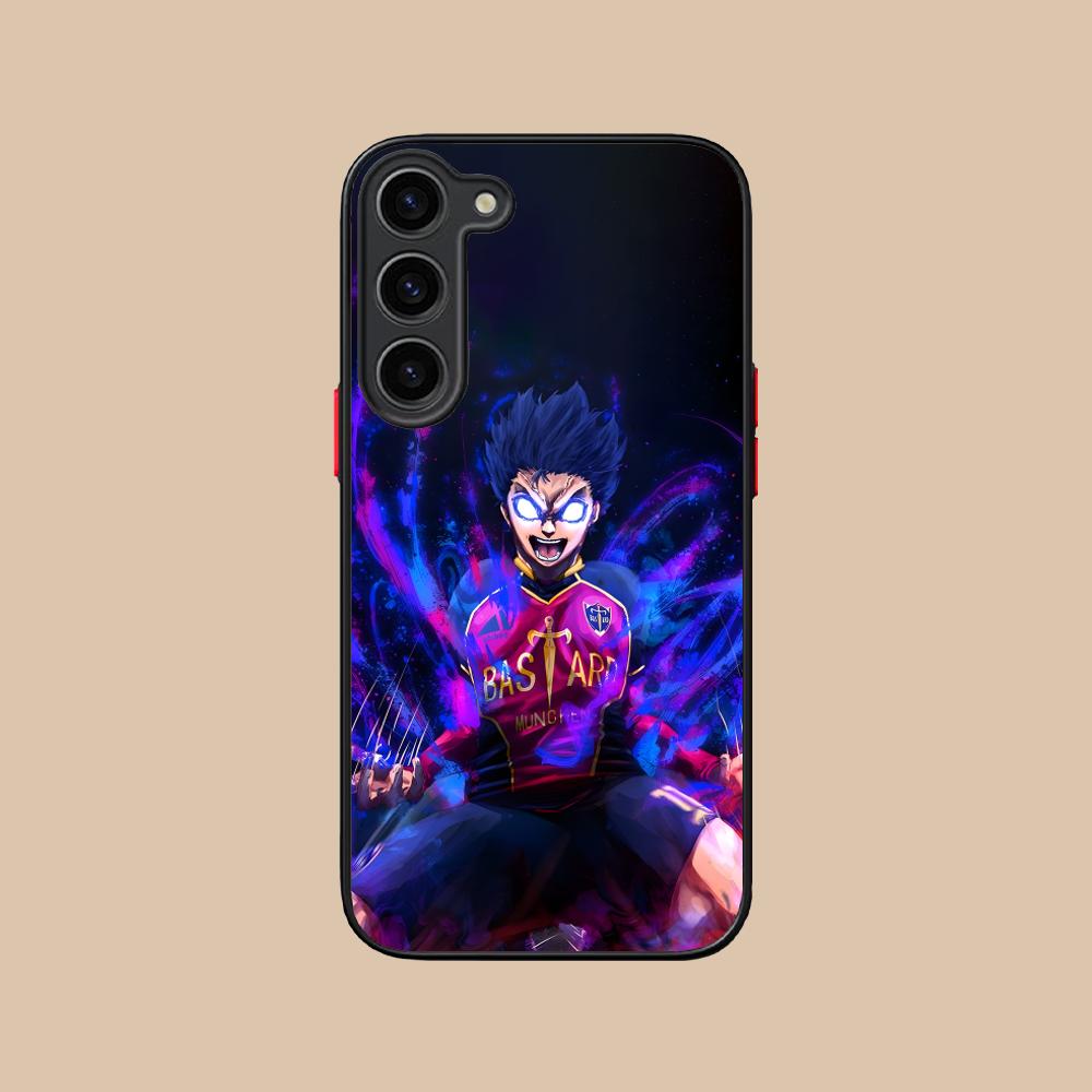 Blue Lock Isagi Yoichi Silicone Mobile Phone Case for Samsung Galaxy S26 S25 S24 S23 S22 S21 Plus FE Ultra Colorful Cover Galaxy S24 FE