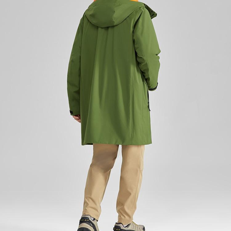 Skechers Casual Hooded 2-In-1 Jacket 'Green Orange' Men's L423M147-00QV