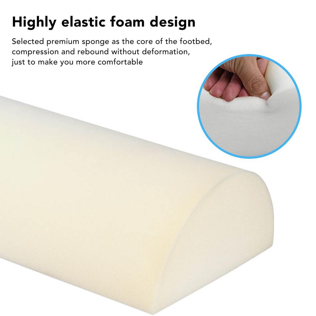 Half Round Bolster Multifunctional Sponge High Resilience Relieving Soreness Semi Round Massage Bolster for Foot