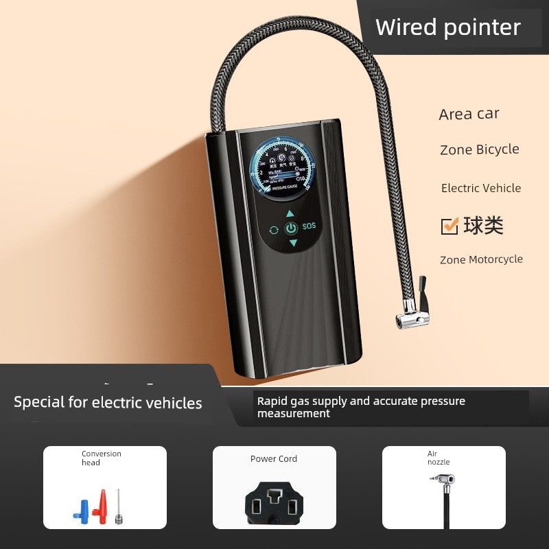 New Arrival Vehicle Air Pump Portable Outdoor Emergency Air Pump For Home Car Tire Electric Tire Pump Cqb-001 Electric Vehicle Model