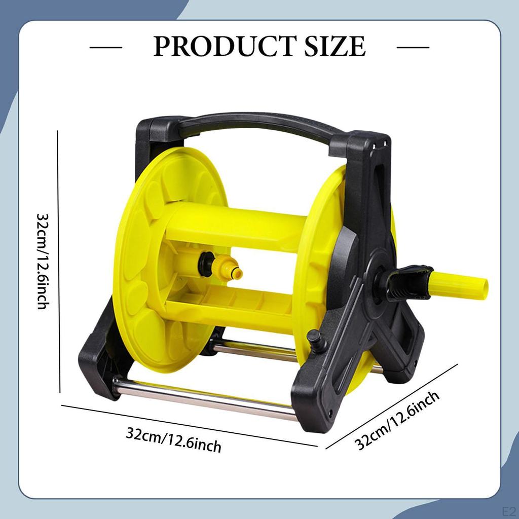 Gartenschlauchwagen Tragbarer Mehrzweck-Wandmontage Kompakter Organizer für Autowäsche Hof