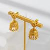 Elegant Gold Jellyfish Tassel Earrings - Durable Bohemian Design for Women