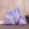 Imitation Linen Drawstring Pouch: Jewelry Storage & Christmas Gift Sachet
