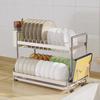 Deluxe Two-Tier Countertop Dish Drying Rack