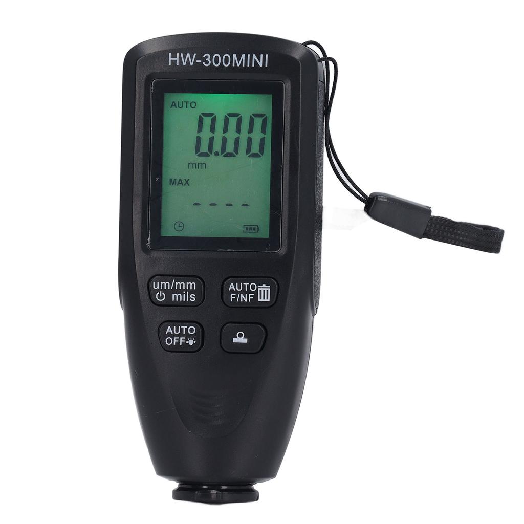 Coating Thickness Gauge 0 To 2000um Range High Accuracy LCD Backlight Display Digital Paint Thickness Meter for Car