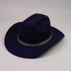 European, American British style jazz hat men's and women's high-end flash rhinestone accessory hat western cowboy hat