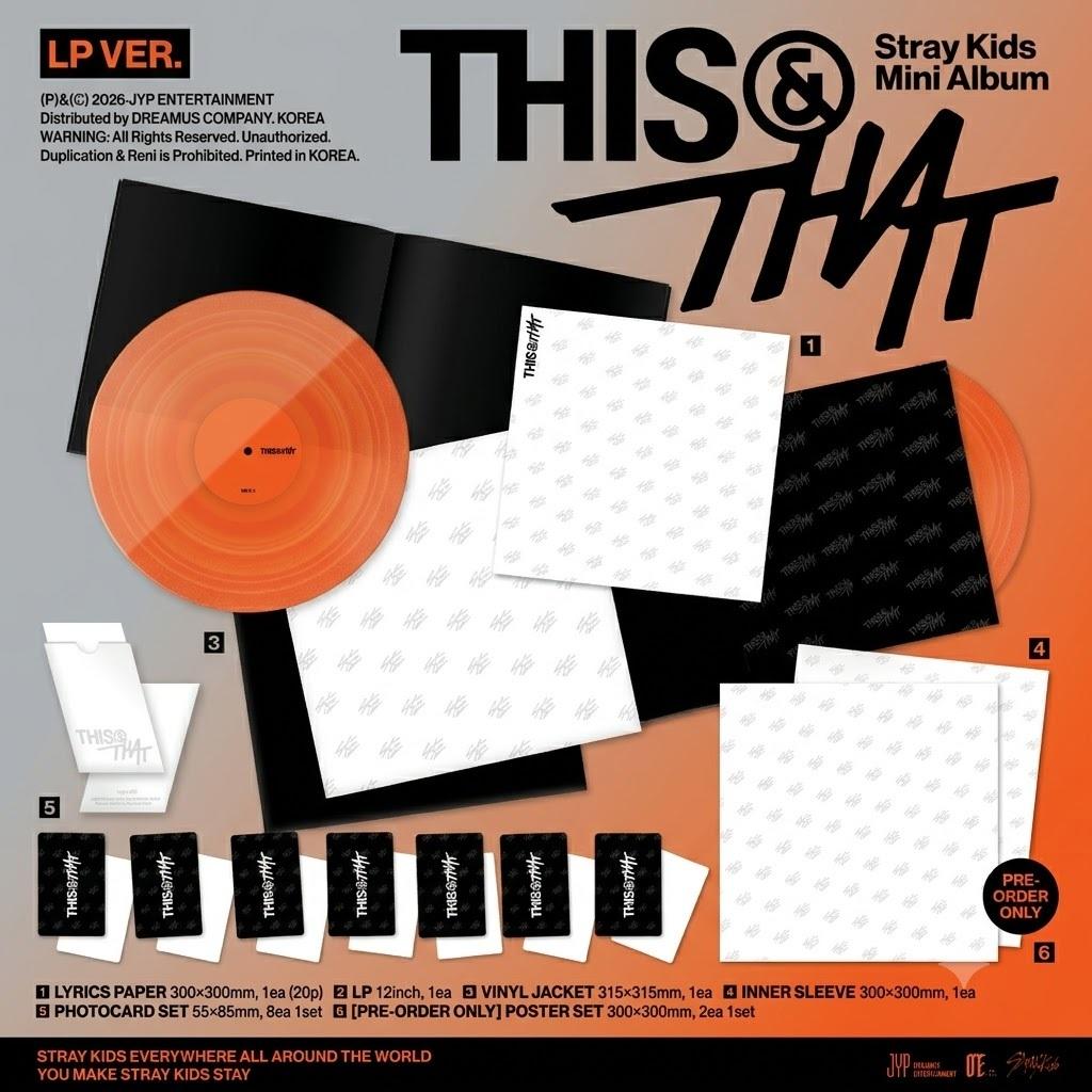 [Pré-commande] Stray Kids – THIS & THAT (LP VER.) 10ème Mini Album *Expédition à partir du 7 août*
