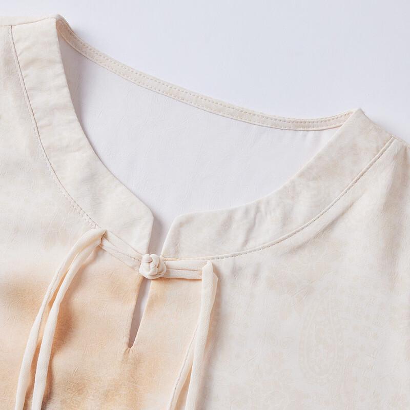 Summer New Chinese Style Frog-Button Two-Piece Outfit