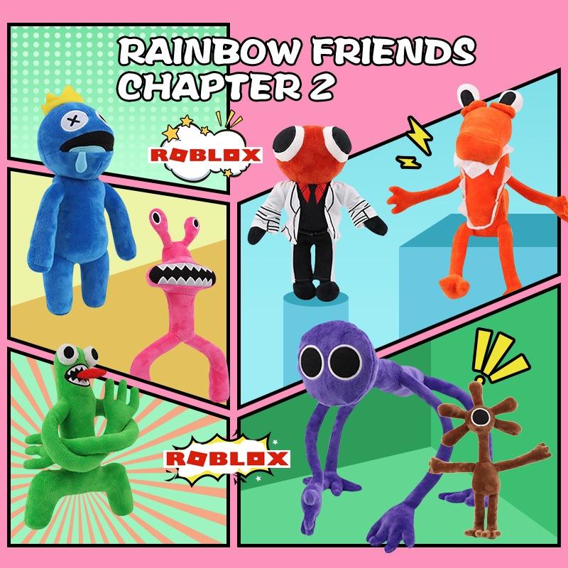 Roblox Rainbow Friends Plush Toy- Soft And Cuddly For Kids And Baby- Blue And Purple