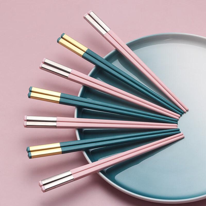 Children's Anti-Slip Alloy Chopsticks