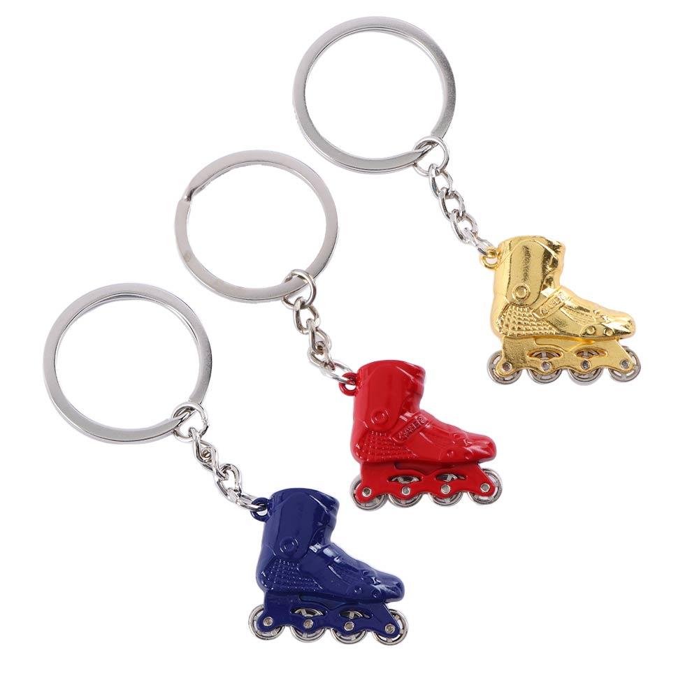 Skate Keyring Car Key Ring Bag Holder Skating Pendant Single Row Skating Key Chain Skate Key Chain