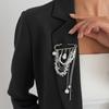 Pearl Flower Brooch Exaggerated Tassel Pin Multilayer Pants Chain Charm Lapel Pin Jewelry Decoration Accessories Gifts