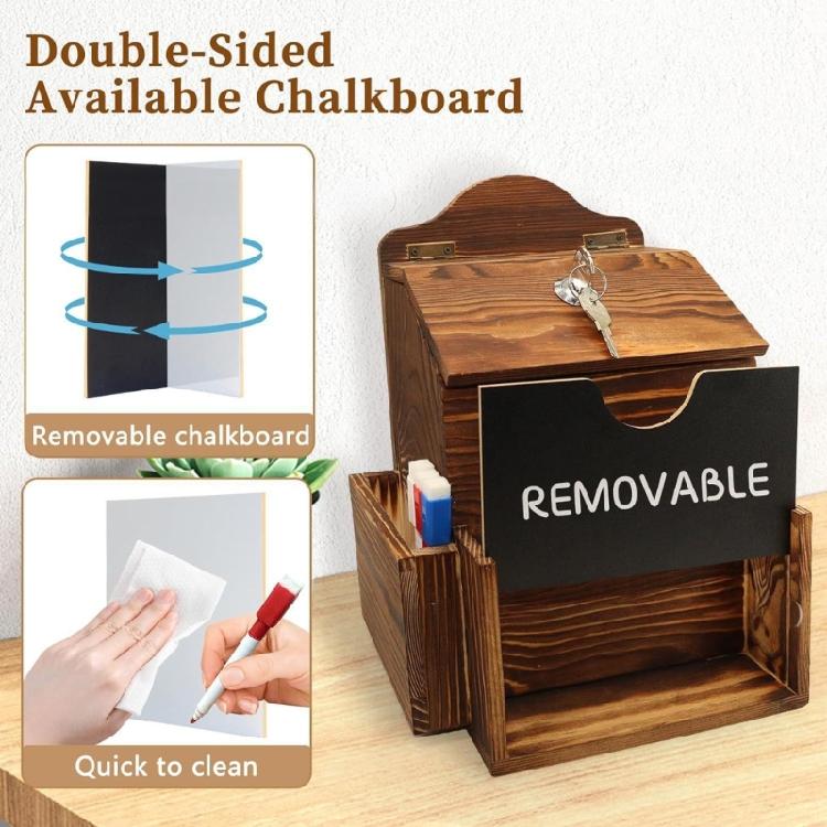 Office Suggestion Box With Covered Best External Holders Writing Face And Mounting Hardware Included
