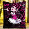 Monster High Theme Printed Blanket - Perfect for Couch, Bed, Travel & Outdoor Use | Machine Washable, Cozy & Durable.