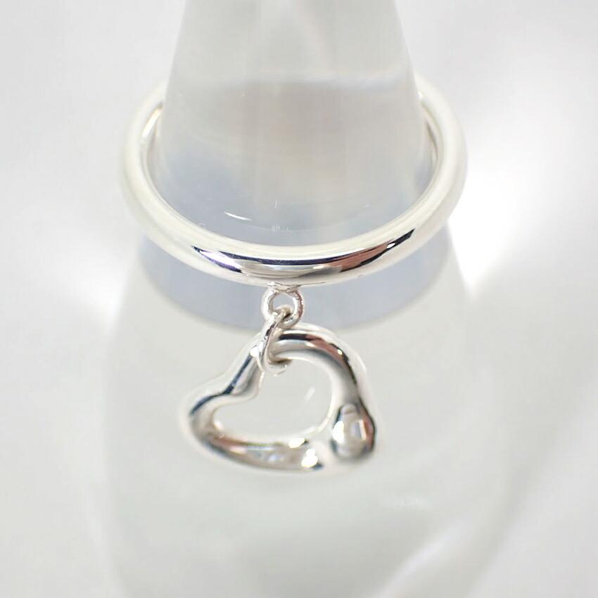 [Used] TIFFANY 925 Open Heart Ring / Size 7 / j9-3