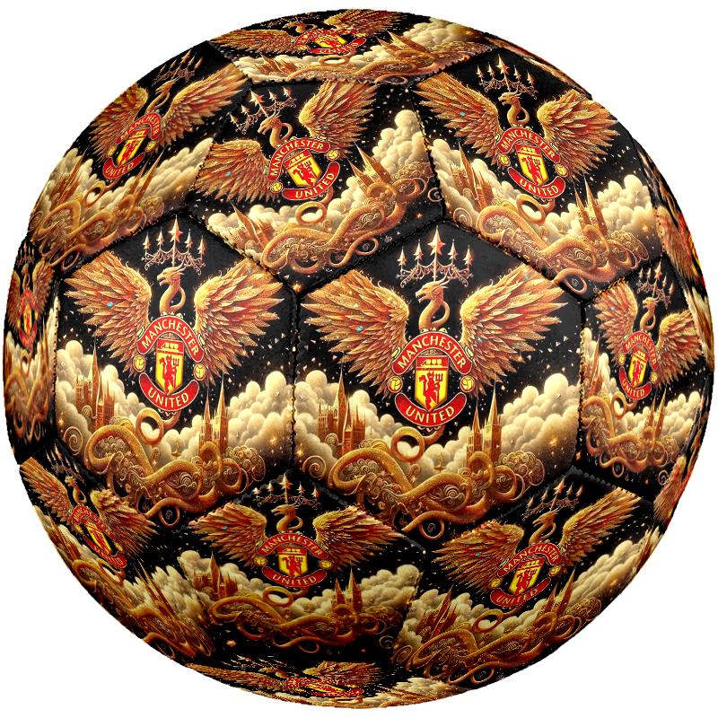 1 pz Pallone da Calcio Standard Taglia 5, Palloni da Calcio, Pallone da Calcio con Motivo Manchester United Manchester City, Cucito a Macchina, Pallone per Allenamento e Partita all'Aperto