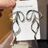 Bowknot Pendant Studs Earrings Butterfly Knot Earwears Ornament for Daily Wear