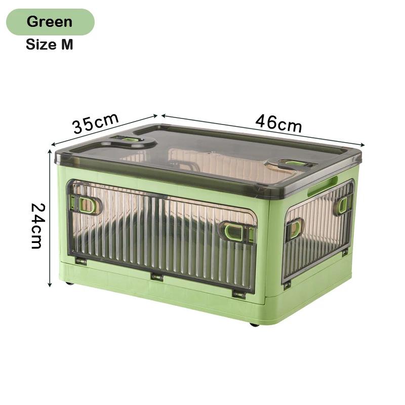 BGRORIO Foldable Storage Box Closet Organizer With Wheels Stackable Sundries Organizer Clothes Quilts Toys Books Storage Box