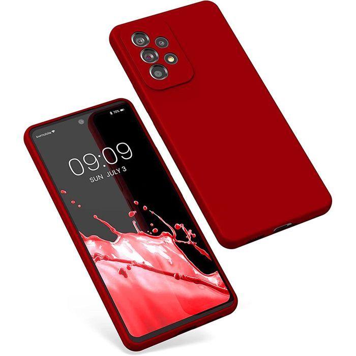 Coque pour Samsung Galaxy A53 5G - BOOLING - Protection Housse Souple - Rouge