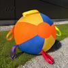 Active Play Dog Toy Herding Ball for Dogs, 10" 18" 22" Inflatable Ball, with Medium Dogs Easy Grip Tabs, Outdoor Training Large Shepherds
