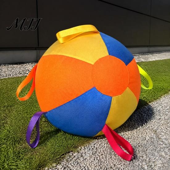 Active Play Dog Toy Herding Ball for Dogs, 10" 18" 22" Inflatable Ball, with Medium Dogs Easy Grip Tabs, Outdoor Training Large Shepherds