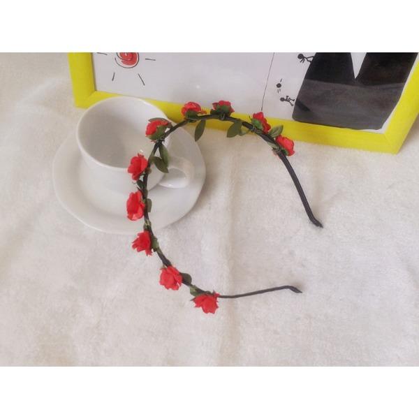 Flower Heads Boho Hair Garland Girl Beach Crown Hair Band Headband Wedding Hair Accessories Headwear for Girls Kids