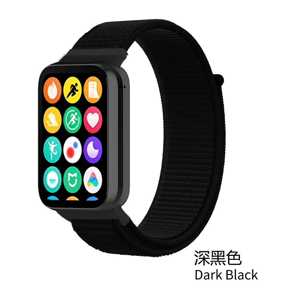 Nylon Loop Strap for Xiaomi Mi Band 9/8 Pro Bracelet AccessoriesCorrea for Redmi Watch 5/4 Belt Smartwatch Replacement Wristband