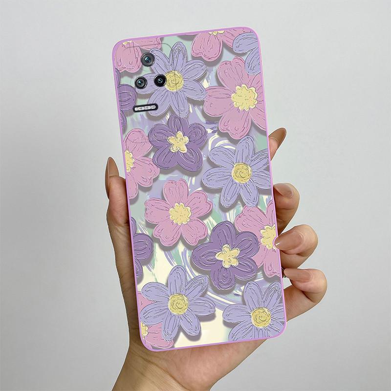 For Xiaomi Poco F4 Phone Case POCOF4 5G Silicone Soft TPU Protective Back Cover Casing Painted Printing Shockproof Shell