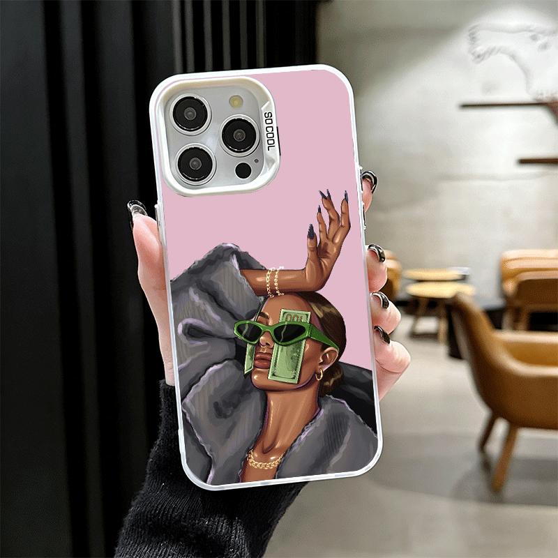 Girl Boss Lady Pink Soft Phone Case for iPhone 15 16 17 Pro Max 17Air 16E 14 Plus 13 12 Mini Shockproof Cover Back Shell