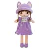 Cute Soothing Rag Doll Plush Toy Cat Ear Princess Doll June 1St Children'S Day Gift For Girl