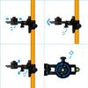 Thickened Multi-Functional Telescopic Rod with Infrared Level Support Bracket