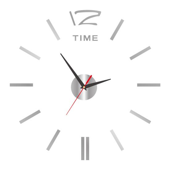 Wall Mount Clock Battery Powered 3D Digital Display Silent Sweep Movement Luminous Wall Clock for Living Room