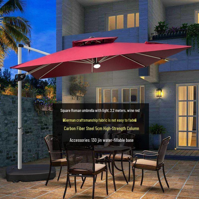 Roman Outdoor Sunshade: Large Camping, Beach, Courtyard, Stall, and Advertising Umbrella
