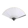Alloy Folding Fan Ancient Style Portable Fan Chinese Style Summer Flip Bodyproof Black Silk Cloth Fan