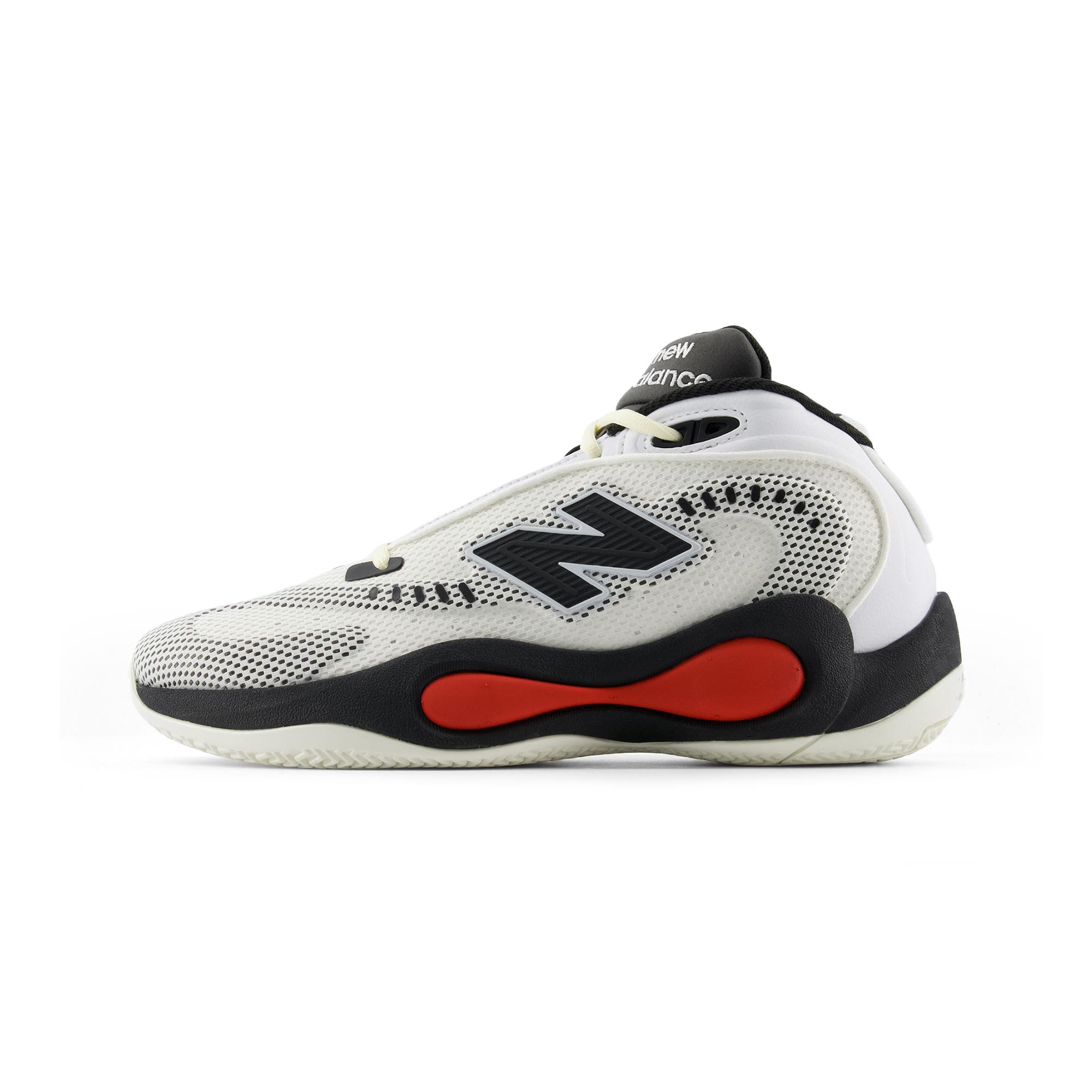 Chaussures de Basketball New Balance NB P400 Unisexes Mi-haut Blanc/Noir 38.5