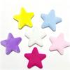 10Pcs 6.5CM Colorful Plush Star Appliques For Handmade Bag Garment Shoe Decoration Hair Accessories and Sewing Craft