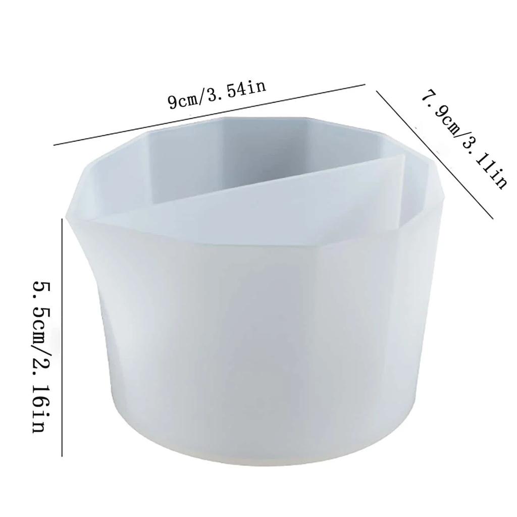 Dla Lepszego Życia 1 szt. Przezroczysty DIY Kolorowy Kryształowy Kubek Forma z Miękkiego Silikonu do Żywicy Epoksydowej Mieszane Dopasowanie Zmywalny i Wielokrotnego Użytku