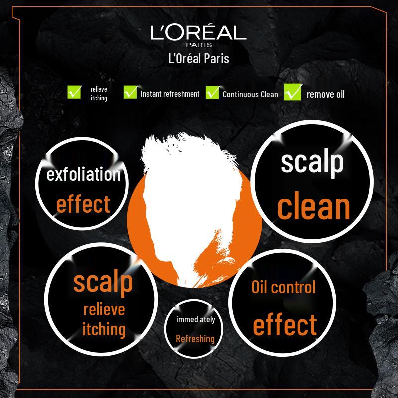 Șampon L'Oréal Men Expert Cărbune Anti-Mătreață Fresh (2x400ml)