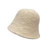 Simple imitation cashmere jacquard knitted bucket hat women's autumn and winter versatile fashion warm straight bucket hat