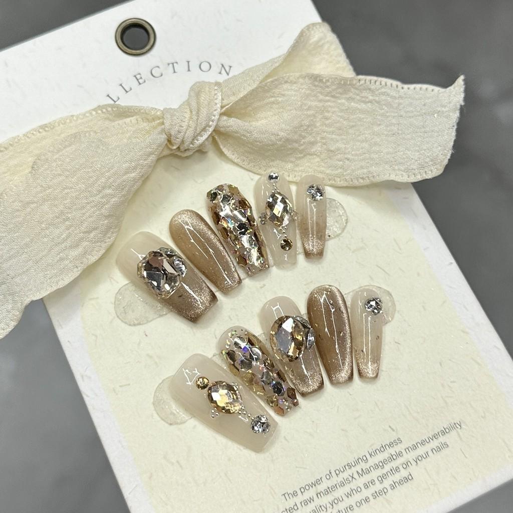 

Носимые Длинные Блестящие Наклейки для Ногтей Звездное Небо Блестящие Маникюрные Наклейки L