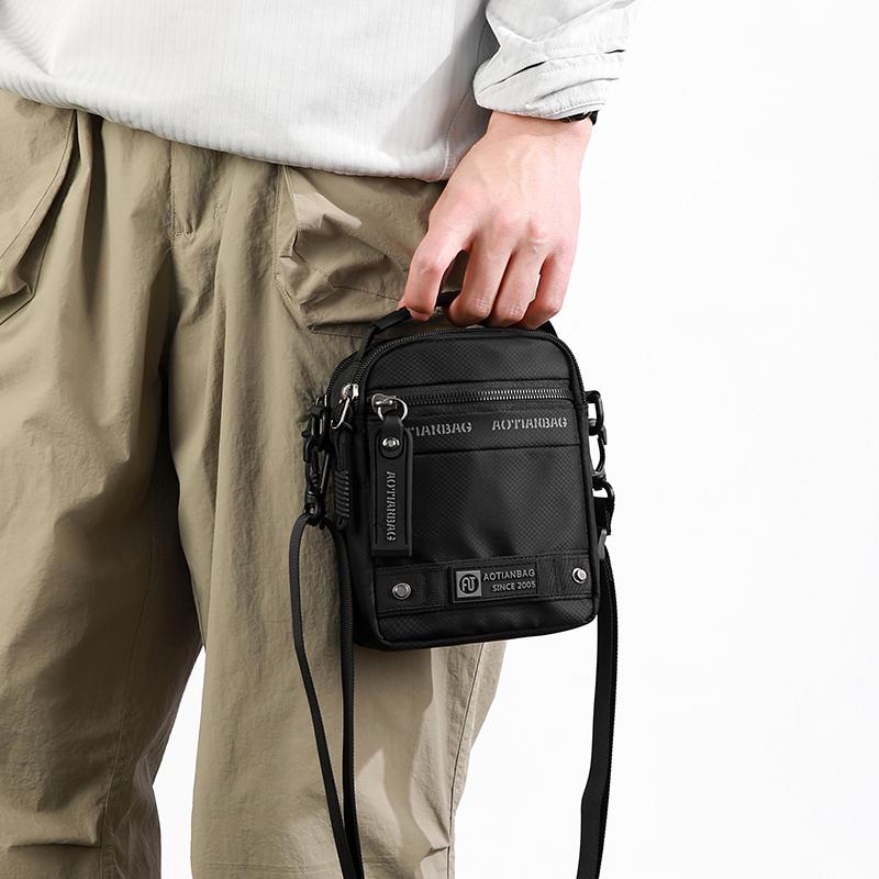 Men's Shoulder Bag Solid Color Handbag