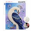 DIY Pearl Gem Elegant Peacock Art Shining Bead Craft Art Home Wall Ornament Simple Unframed Room Decoration Art Modern Exquisite Design