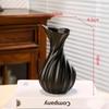 Creative Ceramic Vase Abstract Irregular Folds Handmade Spiral Porcelain Vase Ceramic Handicrafts Flower Vases Flowerpot Vases P